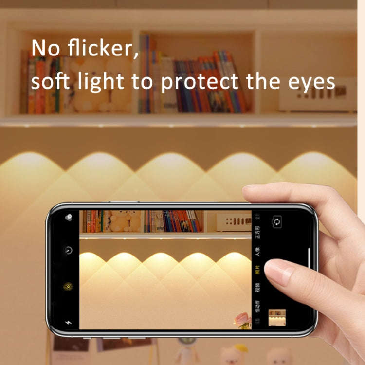40cm 220V CN Plug Wardrobe Cabinet Lamp LED Light Bar With Button Switch(Warm White)