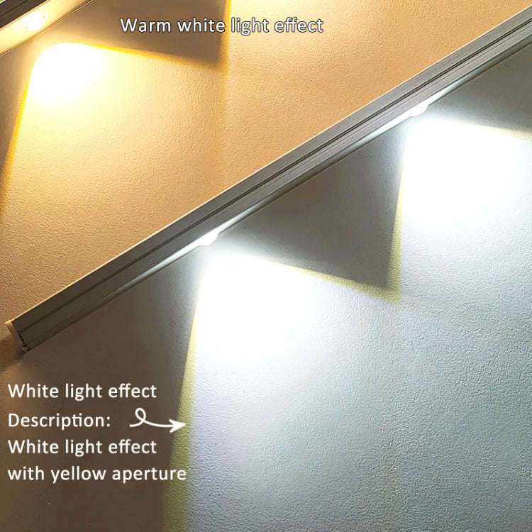 40cm 220V CN Plug Wardrobe Cabinet Lamp LED Light Bar With Button Switch(Warm White)