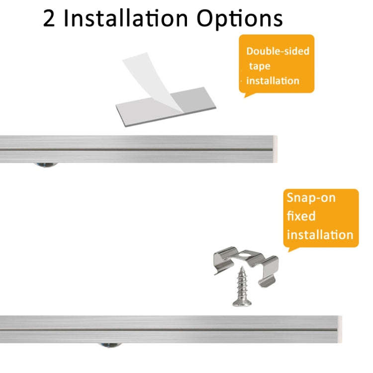 50cm 220V CN Plug Wardrobe Cabinet Lamp LED Light Bar With Button Switch(White)