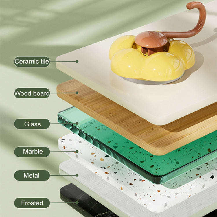Household Suction Cup Flower Hook Bathroom Vacuum Sticky Hooks Without Punch Hole(Green)
