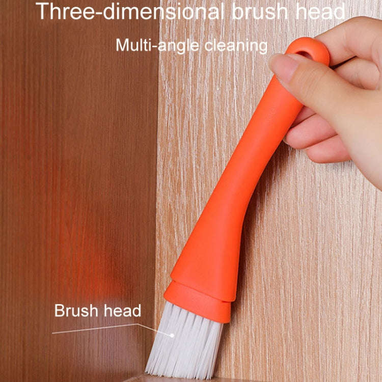 Household Windows Cleaning Crevice Brush Door And Window Crevice Brush Set(Orange)
