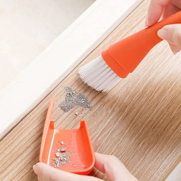 Household Windows Cleaning Crevice Brush Door And Window Crevice Brush Set(Orange)