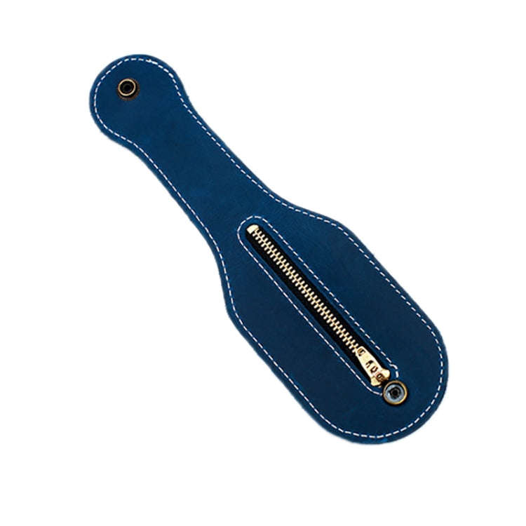 Coin Purse Portable Storage Leather Case Tool Bag(Blue)