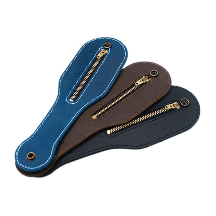 Coin Purse Portable Storage Leather Case Tool Bag(Black)