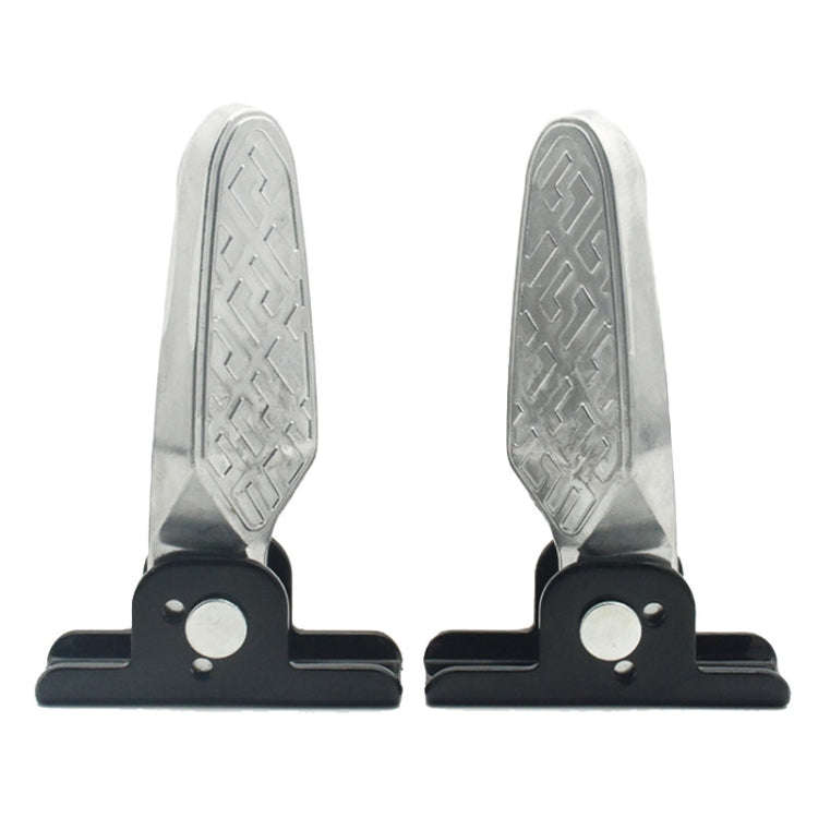 Electric Motorcycle Folding Foot Pegs Modification Pedal Pad Footrests, Style: All Aluminum