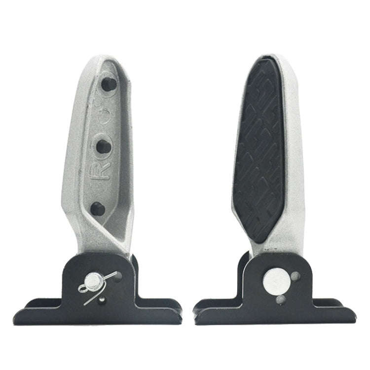Electric Motorcycle Folding Foot Pegs Modification Pedal Pad Footrests, Style: With Anti-slip Pad