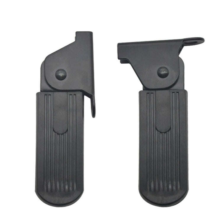 Electric Vehicle Folding Front Footrest Electric Moped Front Pedal, Model: 7cm Iron