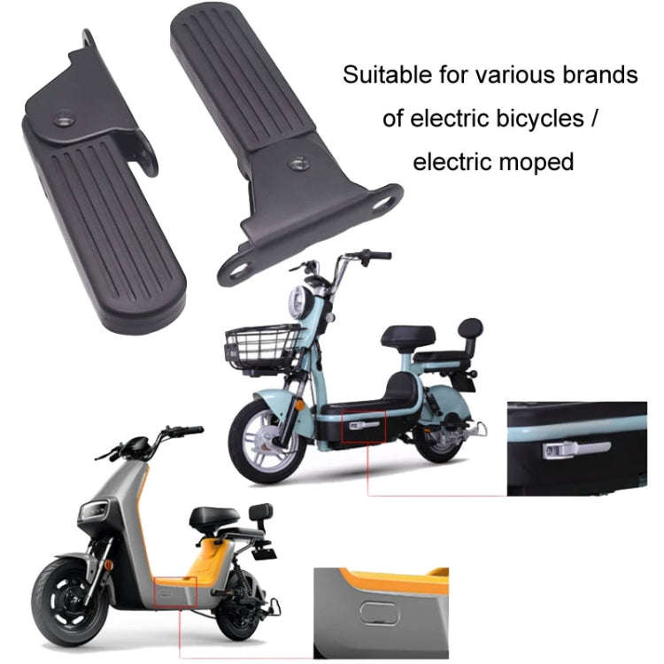 Electric Vehicle Folding Front Footrest Electric Moped Front Pedal, Model: 7cm Nylon