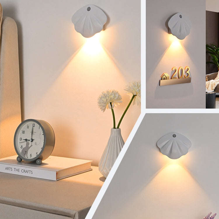 Magnetic Motion Sensor Wall Lamp Rechargeable LED House Number Light SE Version 500mAh(White)
