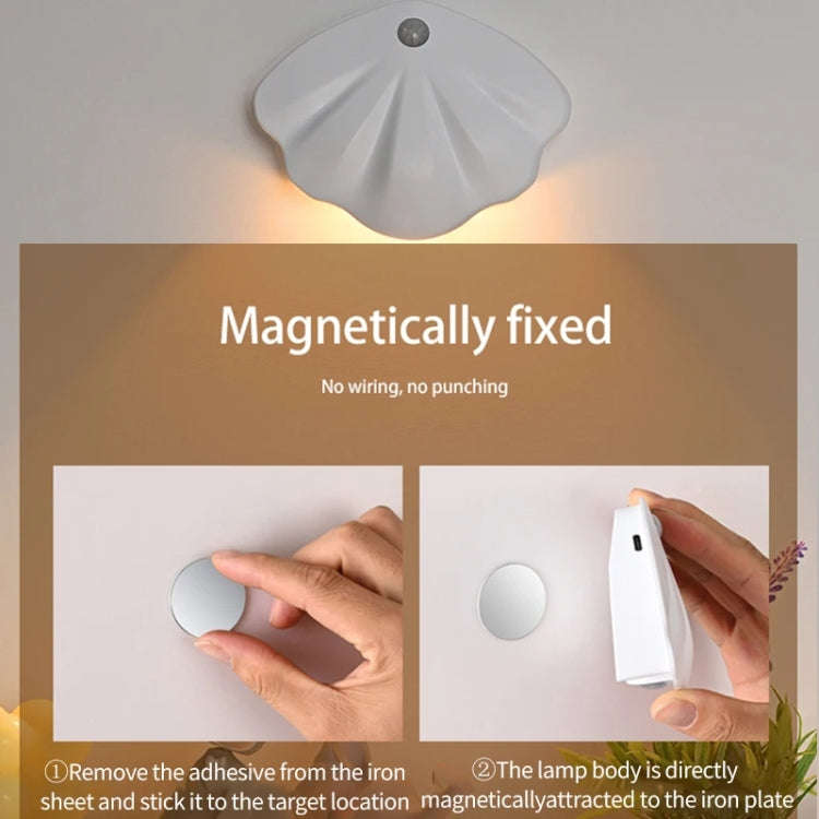 Magnetic Motion Sensor Wall Lamp Rechargeable LED House Number Light PRO Version 1200mAh(Black)