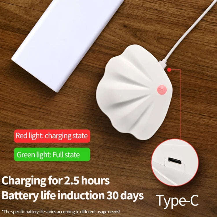 Magnetic Motion Sensor Wall Lamp Rechargeable LED House Number Light PRO Version 1200mAh(White)