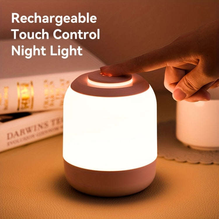 Rechargeable Touch Control LED Night Light Bedside Lamp PRO Version 4000mAh White