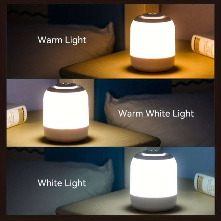 Rechargeable Touch Control LED Night Light Bedside Lamp PRO Version 4000mAh White
