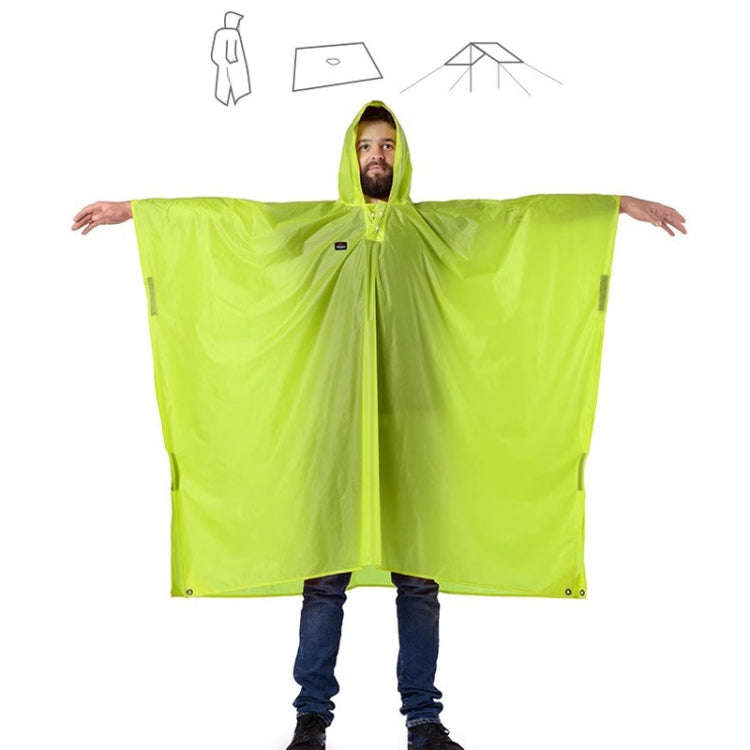 Naturehike 210T Plaid Outdoor Rain Poncho 3 In 1 Canopy Riding Travel Portable Backpacking Rainco...