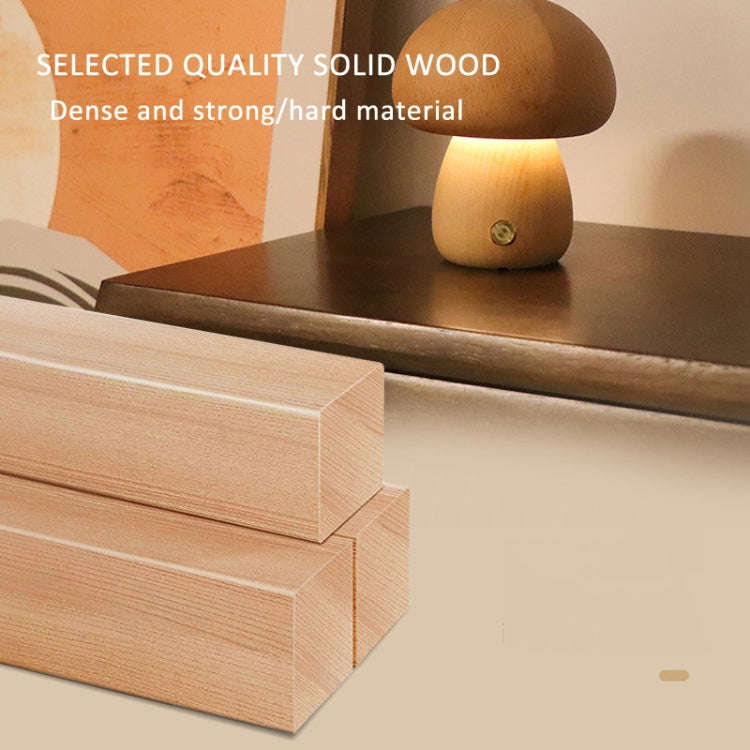 Mushroom Shape Night Light Touch Control Dimmable Bedside Atmosphere Lamp, Style: C Type Beech