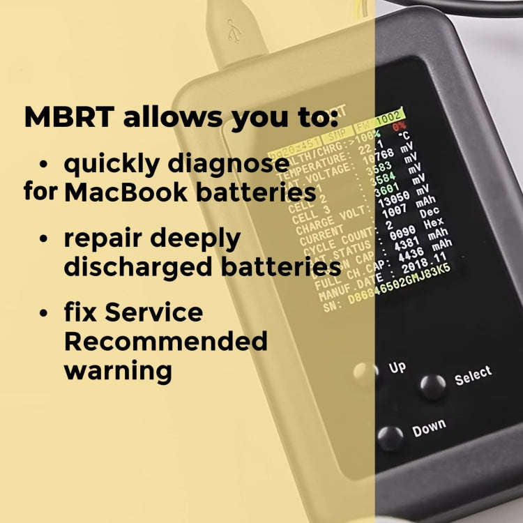 For MacBook Models From 2009-2022 MBRT Lite Battery Repair Box