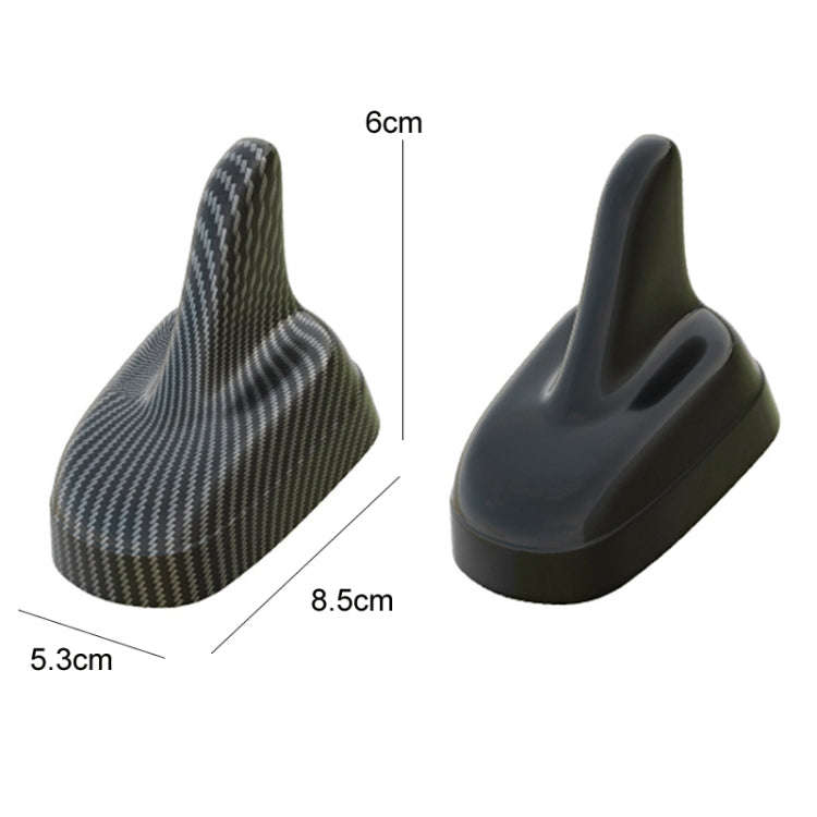 Car Decoration Shark Fin Modified Antenna Roof Tail Wing, Specification: Black Carbon Pattern