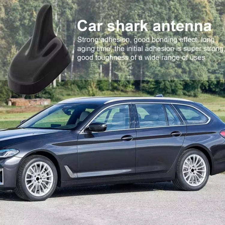 Car Decoration Shark Fin Modified Antenna Roof Tail Wing, Specification: Black Carbon Pattern