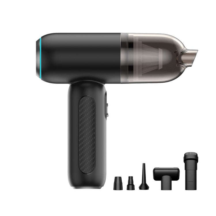 Car Handheld Portable Wireless Vacuum Cleaner, Model: Brushed Motor(Black)