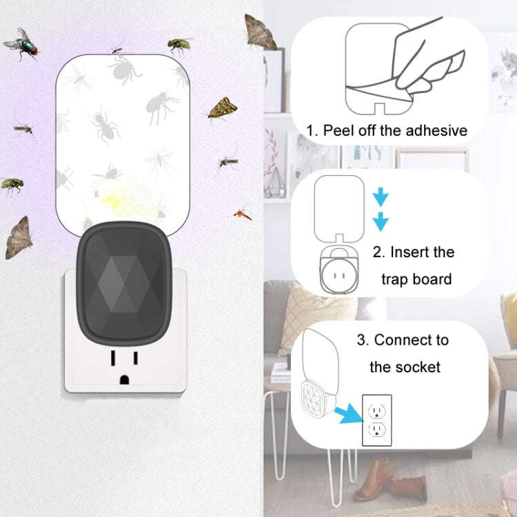 JMQ01 Household Indoor Mosquito Light Stick-Type Mosquito Traps With Night Light(Black EU Plug)