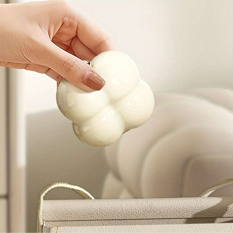 7 Compartment Mini Portable Pill Box Jewelry Sealed Storage Box(Cream Pink)