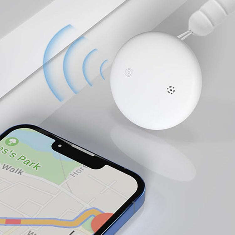 For Apple Series S10 Round Smart Global Anti-Lost Device IP67 Waterproof Locator(White)