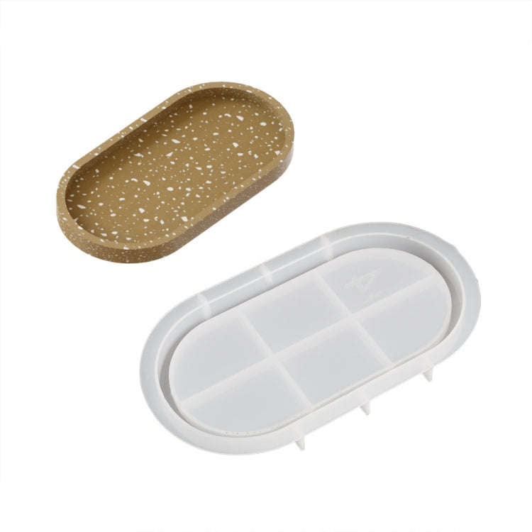 DIY Epoxy Oval Tray Dish Mold Silicone Mold for Flower Pot Base, Spec: 004