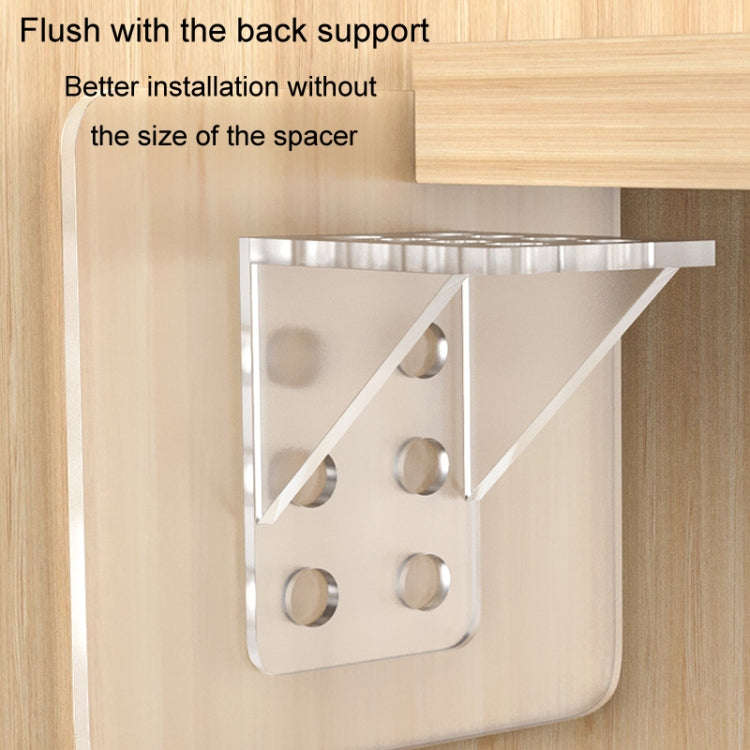 4pcs Partition Bracket No Punch Right Angle Laminate Shelf Wardrobe Partition Board Fixing Holder...