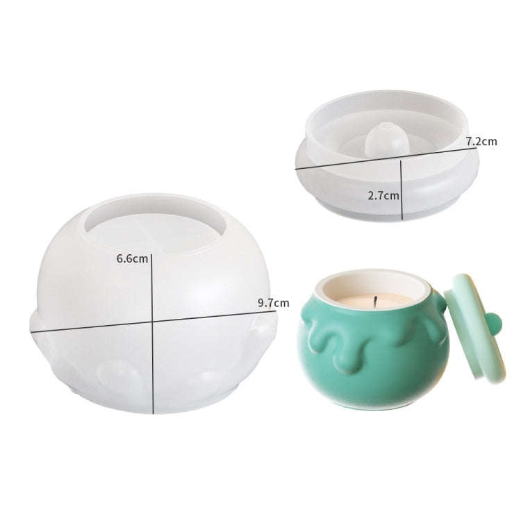 DIY Epoxy Resin Honey Jar Shaped Candle Cup Silicone Mold Storage Box Ornaments DIY Tools(3362)