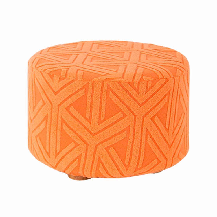 Stretch Universal All-Inclusive Stool Cover Household Seat Dust-Proof Protector, Style: Round Orange