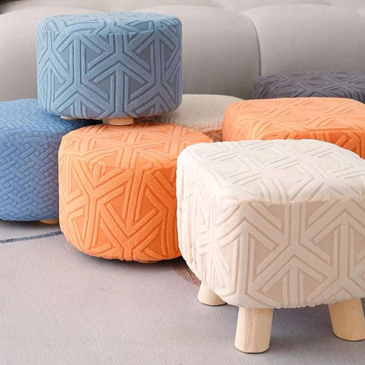Stretch Universal All-Inclusive Stool Cover Household Seat Dust-Proof Protector, Style: Round Gray