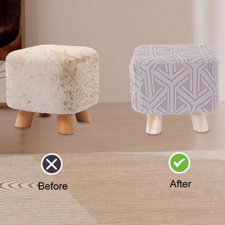 Stretch Universal All-Inclusive Stool Cover Household Seat Dust-Proof Protector, Style: Square Gray