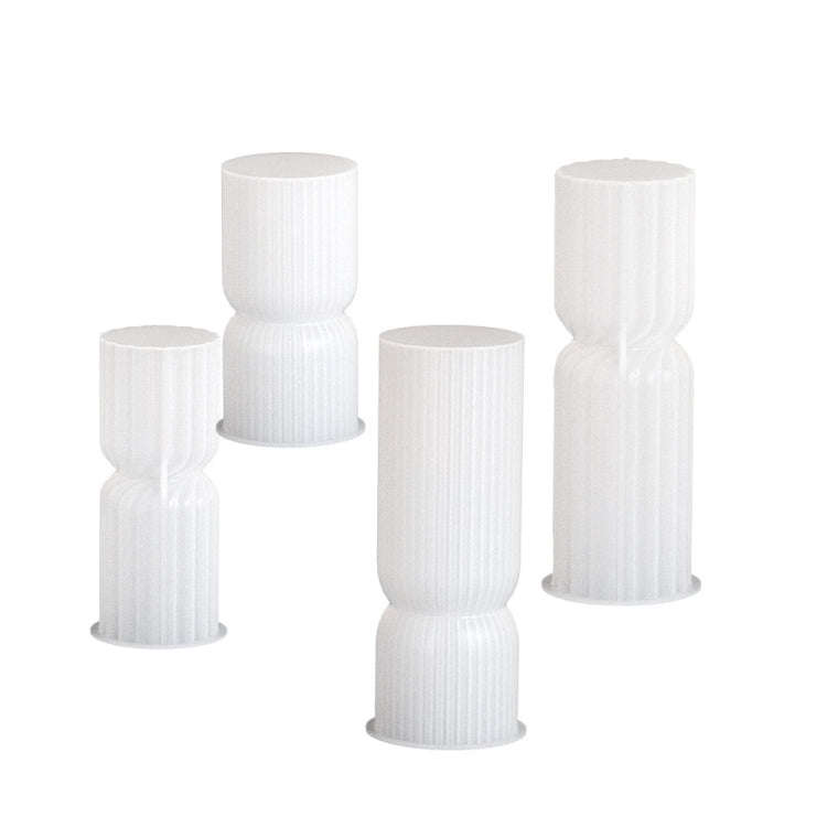 DIY Geometric Cylinder Vertical Stripe Candle Silicone Mold Resin Ornaments Mold, Spec: 004