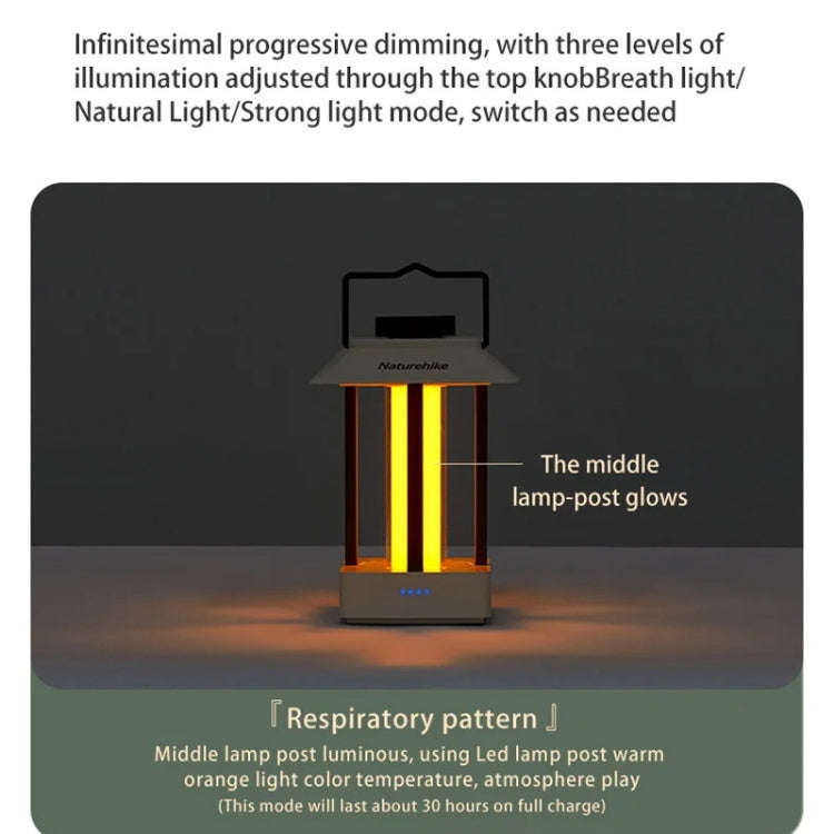 Naturehike Camping Ambient Light Outdoor Lighting Rechargeable Tent Vintage Horse Lamp(Brown)