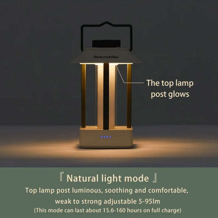Naturehike Camping Ambient Light Outdoor Lighting Rechargeable Tent Vintage Horse Lamp(Brown)