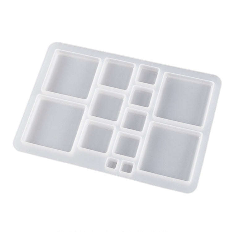 DIY Epoxy Resin Three-Dimensional Geometric Pendant Earring Silicone Mold, Spec: Square