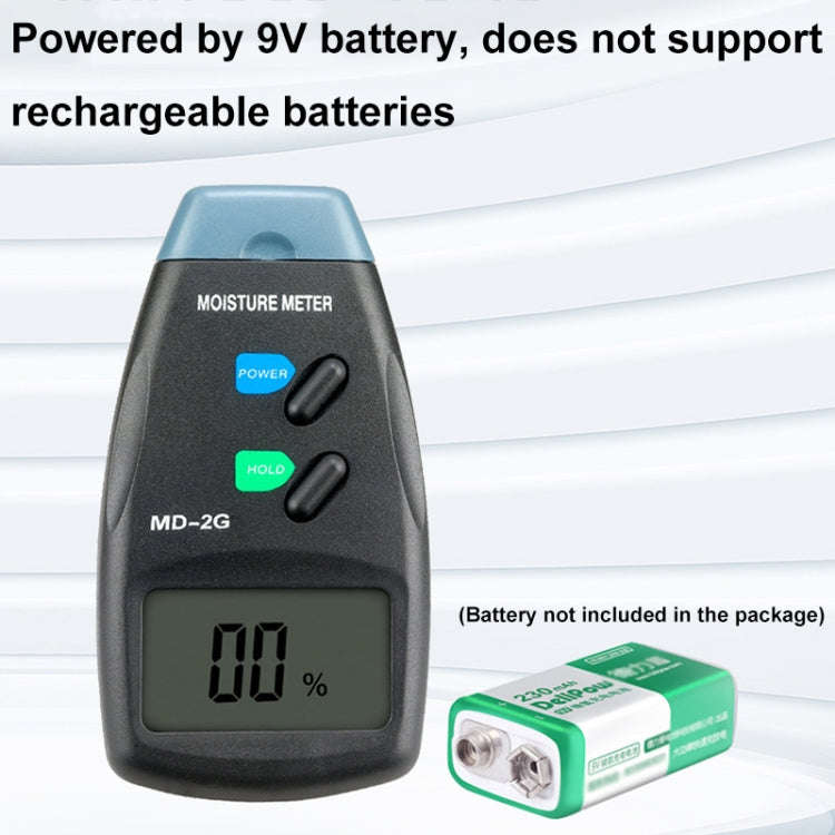 MD-2G 2 Pin LCD Screen Digital Display Wood Moisture and Humidity Detector