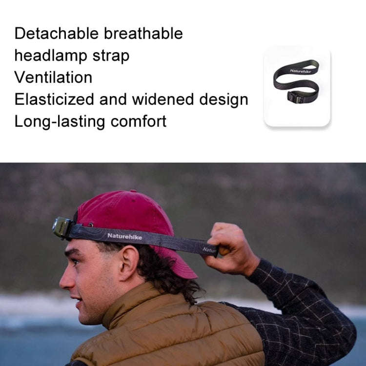 Naturehike IP68 Grade Waterproof Headlamp Outdoor Hiking Mountaineering Strong Light Headwear Lig...