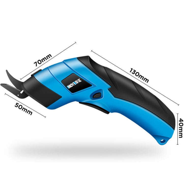 MOYI Electric Scissors Handheld Cloth Paper Box Cutting Tool, Specifications: Double Blade Plasti...