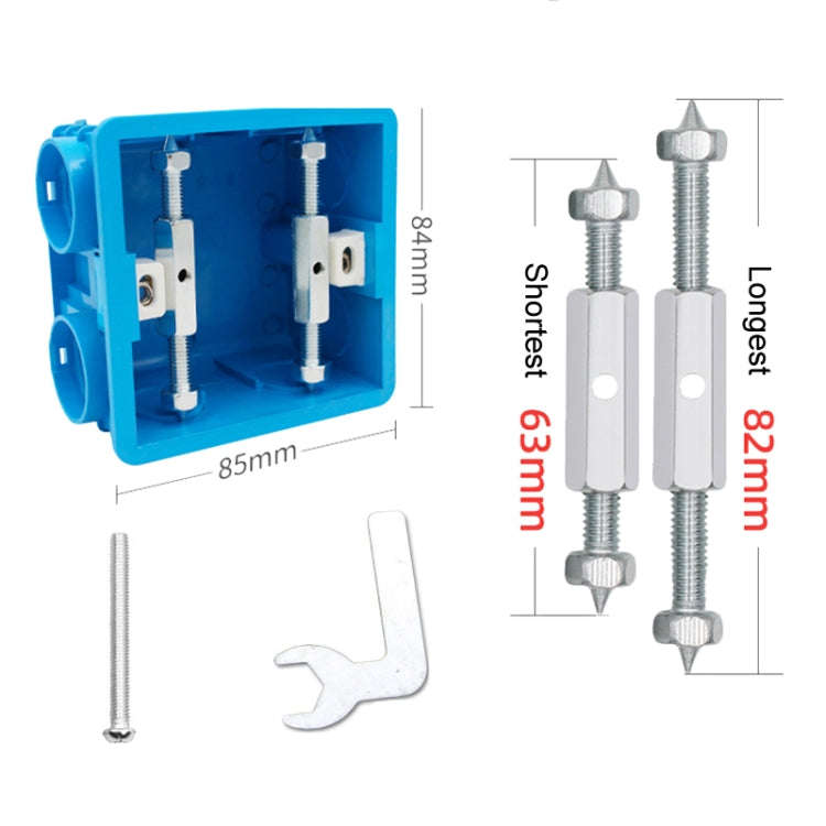 Type 86 10pcs Universal Wire Concealed Box Repairer Switch Socket Base Box Repair Support Rod Fix...