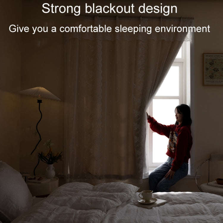 2 x 1.8m Sticky No-Punch Installation Bedroom Balcony High Blackout Self-Adhesive Curtains(Sky Blue)