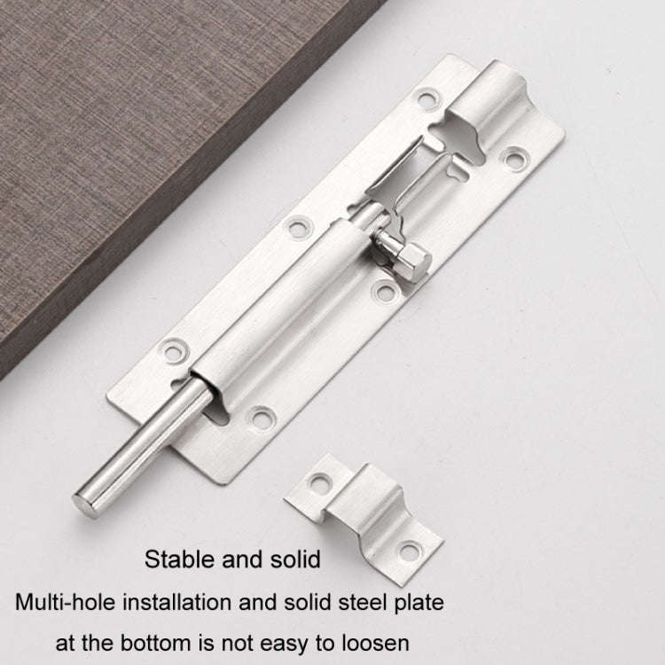 4 inch Stainless Steel Latch Door Bolt Bathroom Wooden Door And Window Anti-Theft Latch Lock
