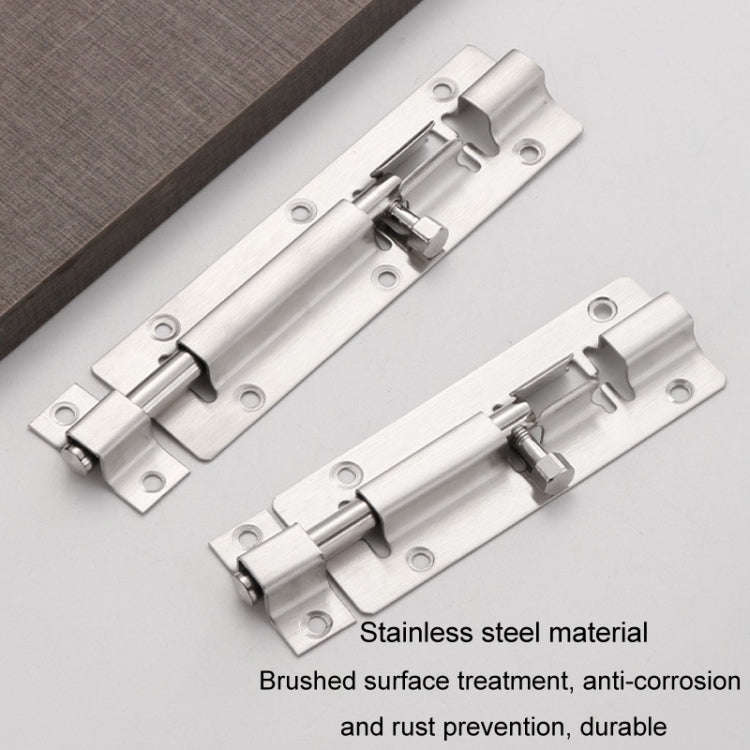 6 inch Stainless Steel Latch Door Bolt Bathroom Wooden Door And Window Anti-Theft Latch Lock