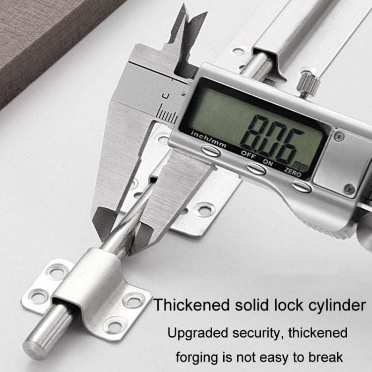 5 inch Stainless Steel Latch Door Bolt Bathroom Wooden Door And Window Anti-Theft Latch Lock