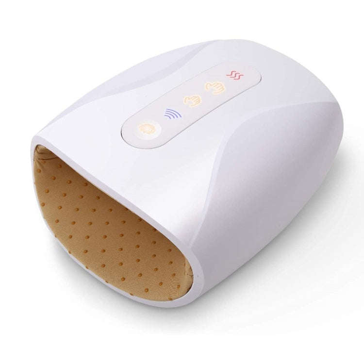 Electric Hand Massager with Heat, 3 Levels Intensity, Convex Point Massage(White)