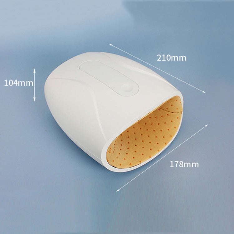 Electric Hand Massager with Heat, 3 Levels Intensity, Convex Point Massage(White)