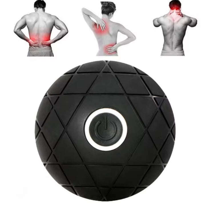 3D Vibrating Yoga Ball Muscle Relaxation Massage Fitness Ball Rechargeable Handheld Silicone Mass...