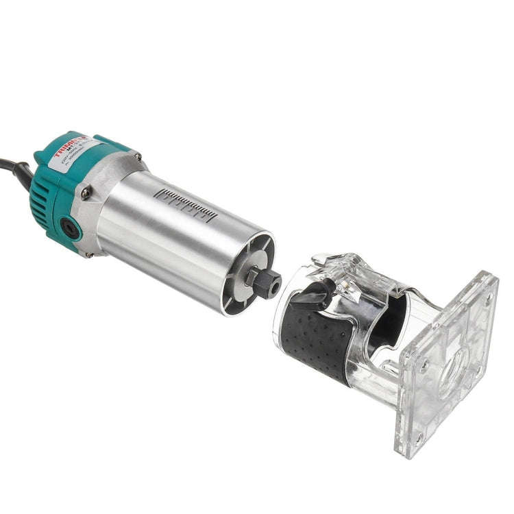 MOYI Aluminum Body Multifunctional Small Electric Woodworking Carving Slotting Trimming Machine, ...