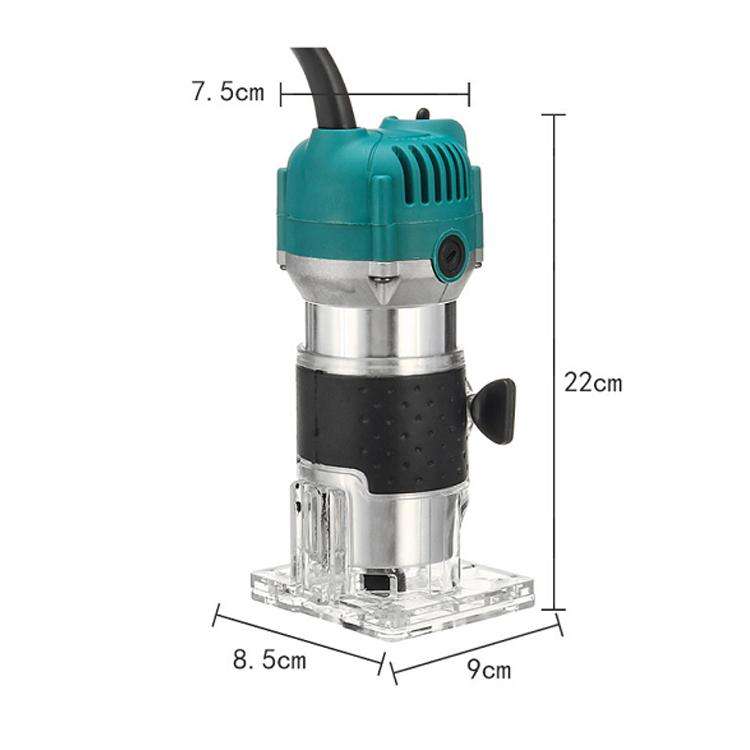 MOYI Aluminum Body Multifunctional Small Electric Woodworking Carving Slotting Trimming Machine, ...