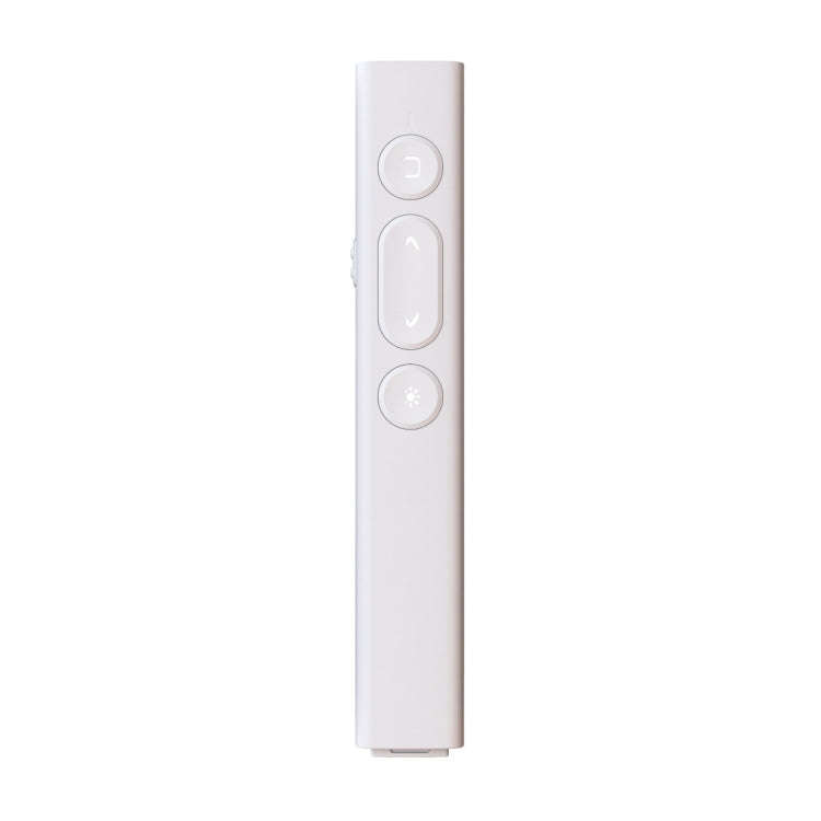 B2 2.4GHz Dual-Mode Conference PPT Wireless Page Turning Pen Multimedia Infrared Laser Pointer(Wh...